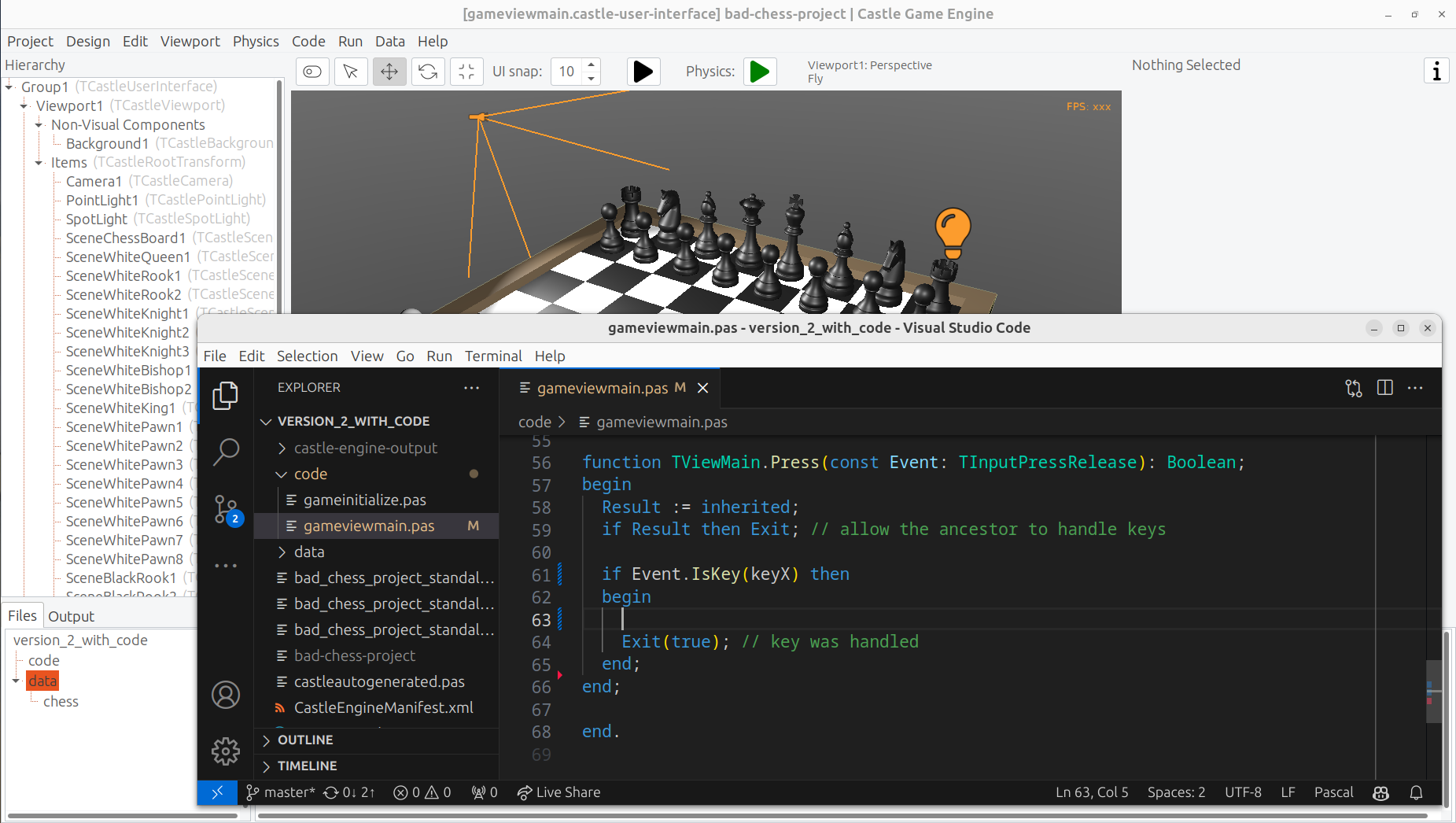 The bad way to play chess: 3D physics fun using Castle Game Engine (Part 2)