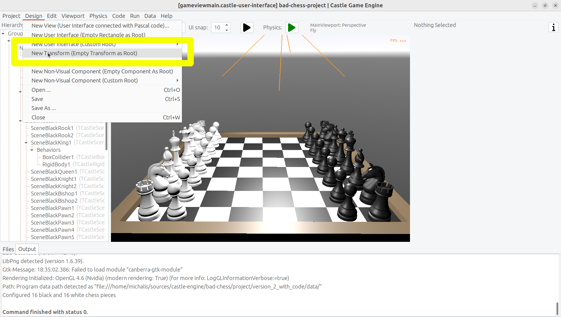 Two new articles to learn Castle Game Engine and a fun toy to play: Bad  way to play chess, aka 3D physics fun - News - Castle Game Engine Forum