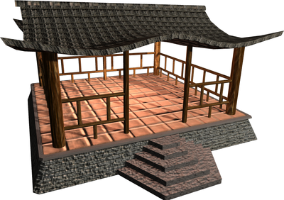 Japanese shrine model with more and more effects applied. The model is based on http://opengameart.org/content/shrine-shinto-japan.
