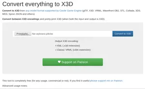Convert everything to X3D