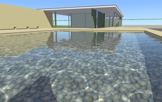 Real-time water with caustics, reflections, shadows