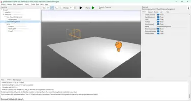 Extrusion example in CGE editor