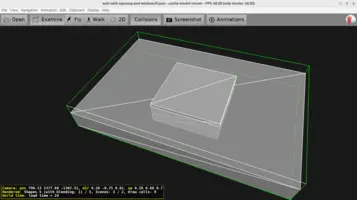 IFC model loaded in Castle Game Engine