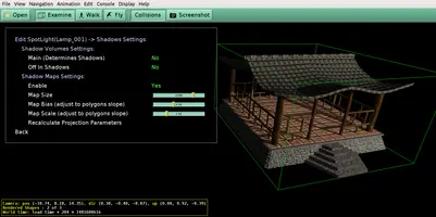 Lights editor with bias and scale