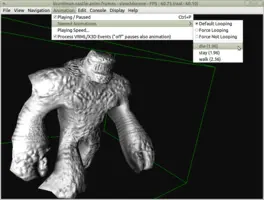 Lizardman Animations Exported from Blender