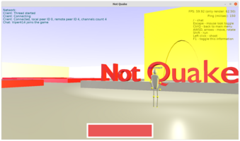 "Not Quake" demo - real-time network game
