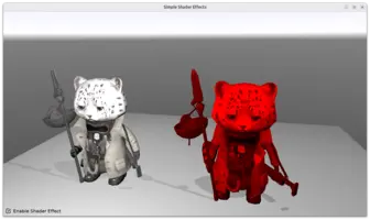 Simple shader effect example