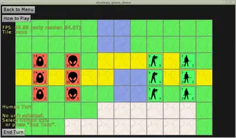 Tiled orthogonal map in "Strategy Game" demo