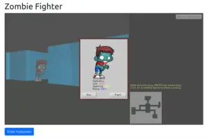 Web demo - Zombie Fighter