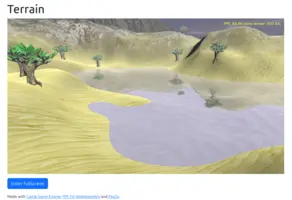 Web demo - Terrain with Water