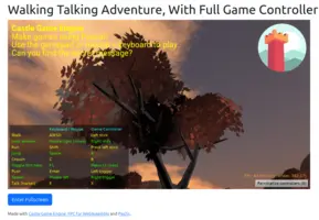 Web demo - Walking Adventure with Trees