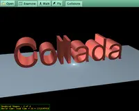 Collada 3D text logo (from collada.org/owl)