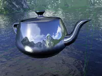 Teapot with cube map reflections