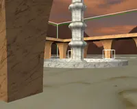 Fountain model with textures; no SSAO