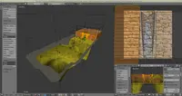FPS game demo - design of level in Blender