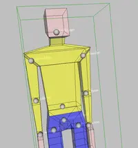 BoxMan with joints visualized