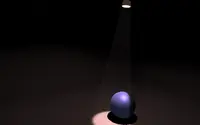 Animated projector with beam and shadow, by Victor Amat