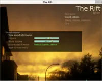 Example Fixed Camera Game "Rift" - game menu