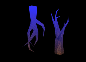 The correct rendering of the trees with volumetric fog