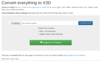 Convert to X3D webpage