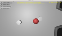 collisions example screenshot - sphere collision