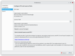 CGE Editor Preferences - new Lazarus