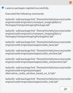 Castle Game Engine Lazarus packages