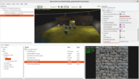 Castle Game Engine editor with 3D level
