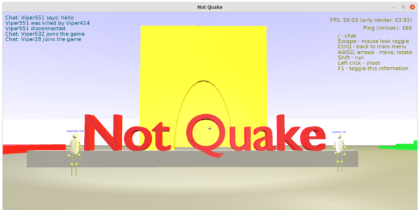 Not Quake - Castle Game Engine and RNL demo