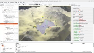 Terrain, water, trees designed in Castle Game Engine editor