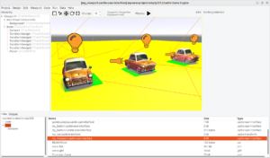 TCastleTransformDesign to instantiate a composition with car+lights multiple times (car model by Slava Z. from https://sketchfab.com/3d-models/pony-cartoon-885d9f60b3a9429bb4077cfac5653cf9 )