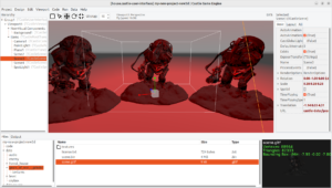 3D model composition in CGE editor, using https://sketchfab.com/3d-models/gears-of-war-grinder-ec7c470ba3db4dcb95a7212af3e3844d