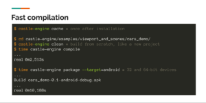 Compilation cache effect