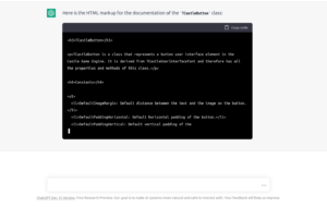 ChatGPT generating HTML documentation for Pascal source code