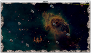 Physics asteroids demo