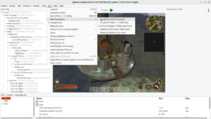 "Run Parameters" with new FPS game underneath