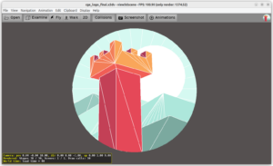 view3dscene looking at SVG (engine logo) to X3D