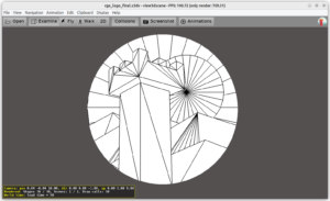 view3dscene looking at SVG (engine logo) to X3D