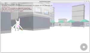 Occlusion query demo on desktop