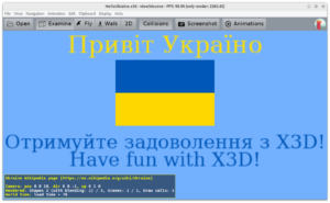 X3D "Hello Ukraine"