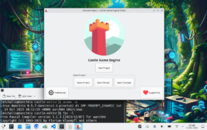 Castle Game Engine on PineTab2