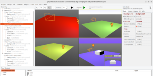 Viewports with cameras copied in Castle Game Engine editor