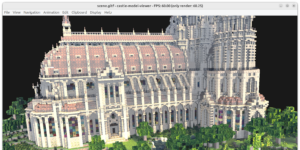 Cathedral minecraft model\, by Patrix\, from https://sketchfab.com/3d-models/cathedral-faed84a829114e378be255414a7826ca