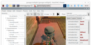 Castle Game Engine editor on Raspberry Pi