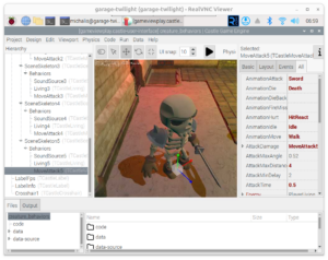 Castle Game Engine editor on Raspberry Pi