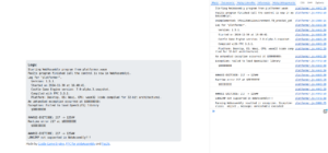 Web target - initial logs