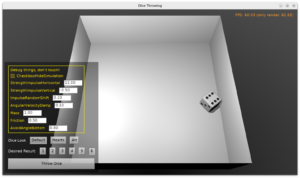 Dice Throwing Demo