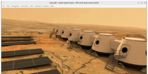 "Mars One" environment from Sketchfab https://sketchfab.com/3d-models/mars-one-mission-base-83ced347037f47aba8473147d65df074 by Admone