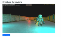 Creature Behaviors demo on web