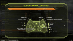 Doom gamepad layout